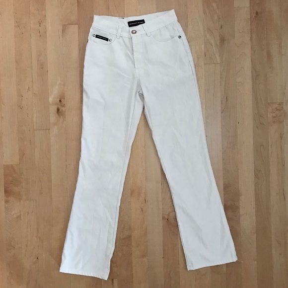 White Boot Cut Pants - Picture 7 of 8